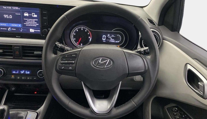 2021 Hyundai GRAND I10 NIOS ASTA AMT 1.2 KAPPA VTVT, Petrol, Automatic, 27,267 km, Steering Wheel Close Up