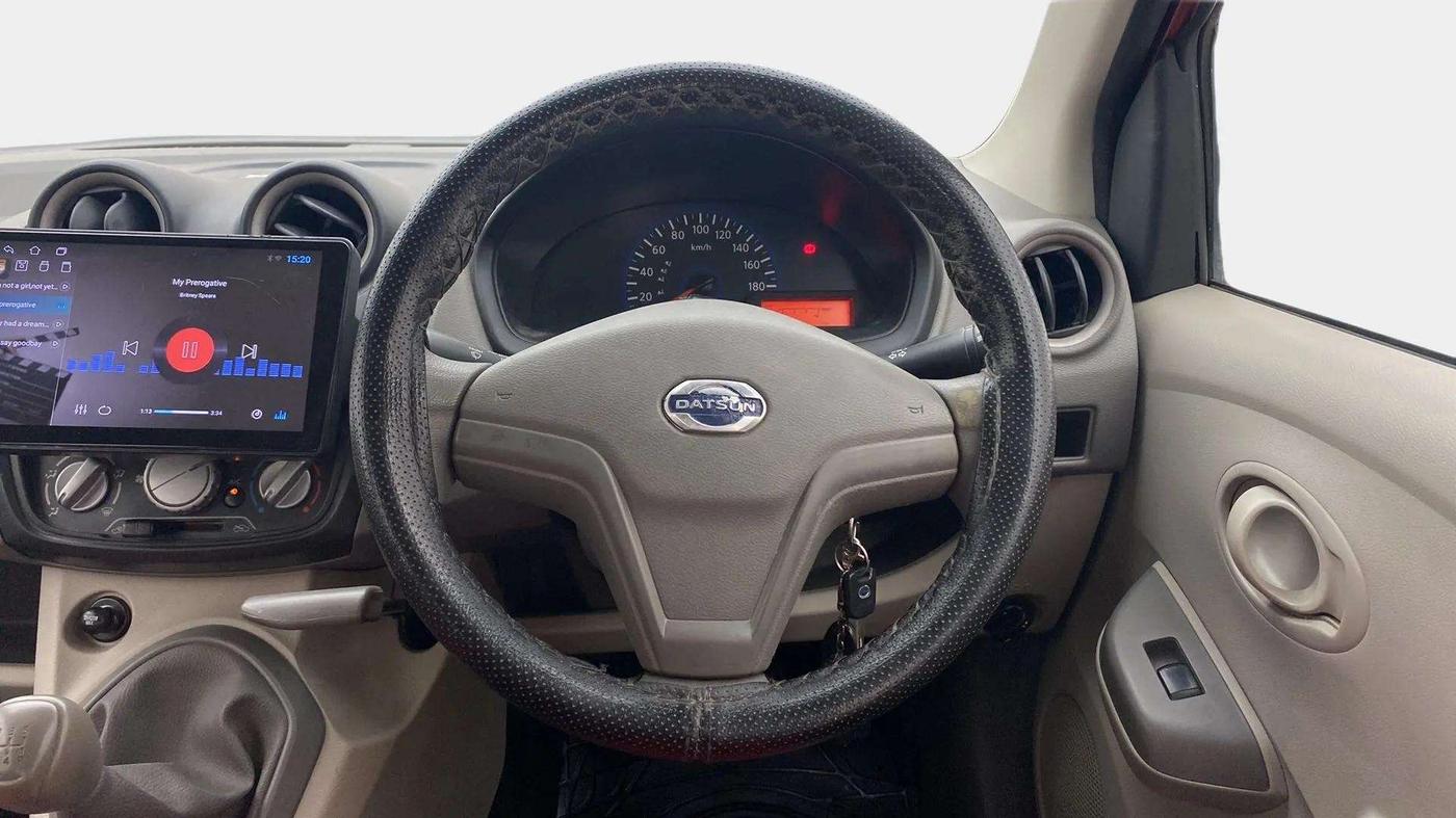 2016 Datsun Go T, Petrol, Manual, 39,006 km, Steering Wheel Close Up