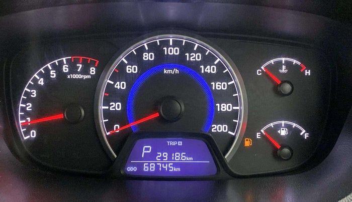 2017 Hyundai Grand i10 SPORTZ AT 1.2 KAPPA VTVT, CNG, Automatic, 68,703 km, Odometer Image