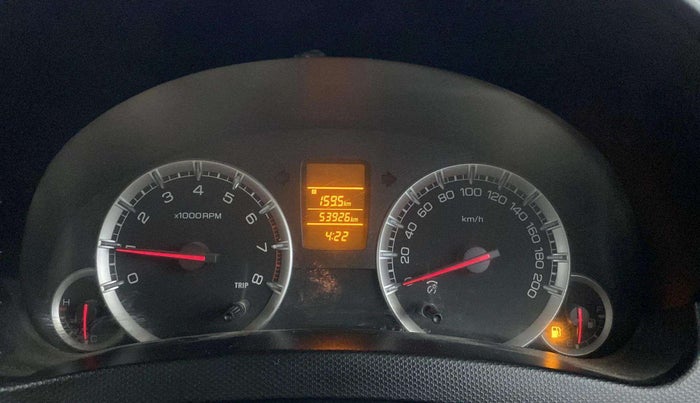 2015 Maruti Swift Dzire VXI, CNG, Manual, 53,917 km, Instrument cluster - MIL light  due to CNG outside fitment