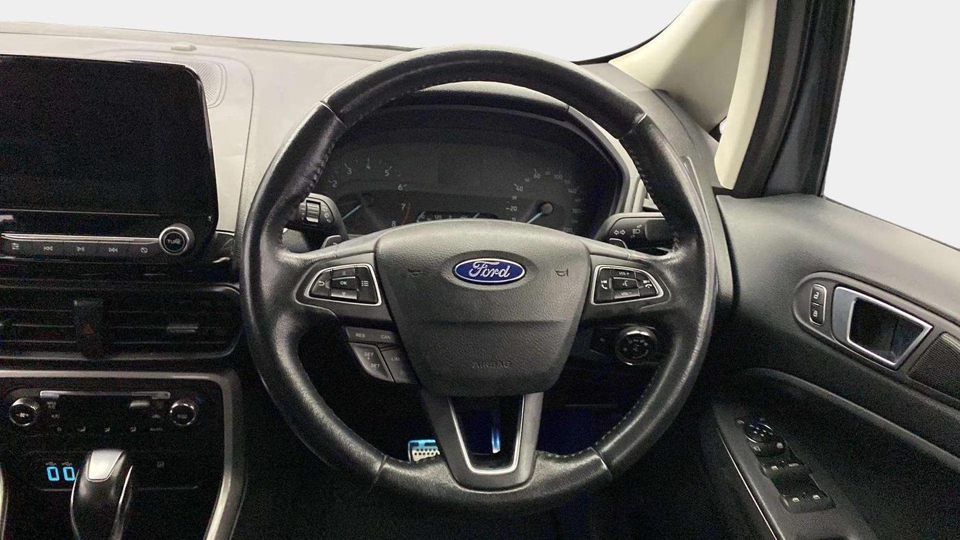 2018 Ford Ecosport TITANIUM + 1.5L PETROL AT, Petrol, Automatic, 74,474 km, Steering Wheel Close Up