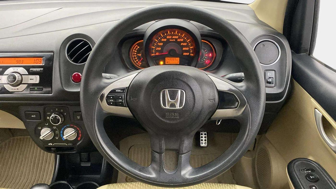 2014 Honda Amaze 1.2L I-VTEC VX AT, Petrol, Automatic, 43,397 km, Steering Wheel Close Up