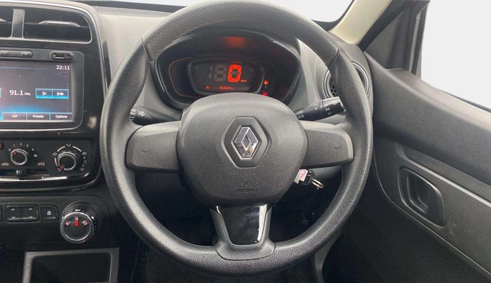 2018 Renault Kwid RXT 1.0 AMT (O), Petrol, Automatic, 16,820 km, Steering Wheel Close Up