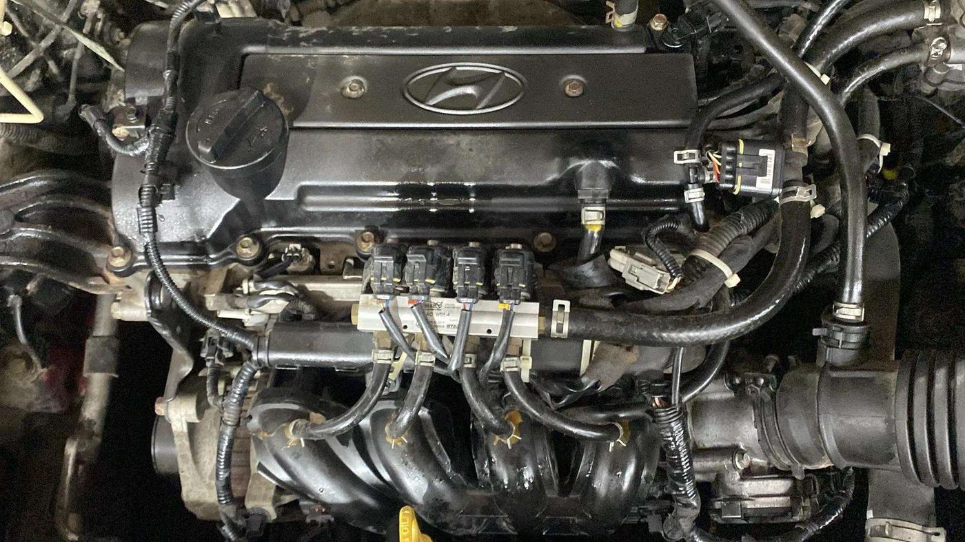 2015 Hyundai Elite i20 SPORTZ 1.2, CNG, Manual, 55,681 km, Engine View