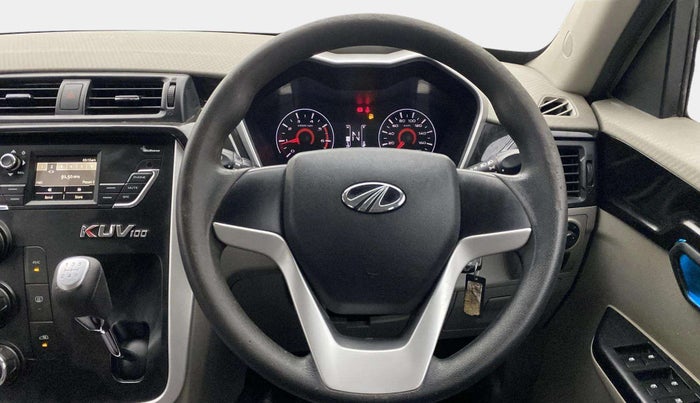 2017 Mahindra Kuv100 K6 6 STR, Petrol, Manual, 41,731 km, Steering Wheel Close Up