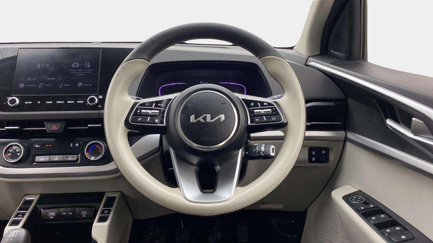 2023 KIA CARENS PRESTIGE 1.5 PETROL 7 STR, Petrol, Manual, 6,131 km, Steering Wheel Close Up
