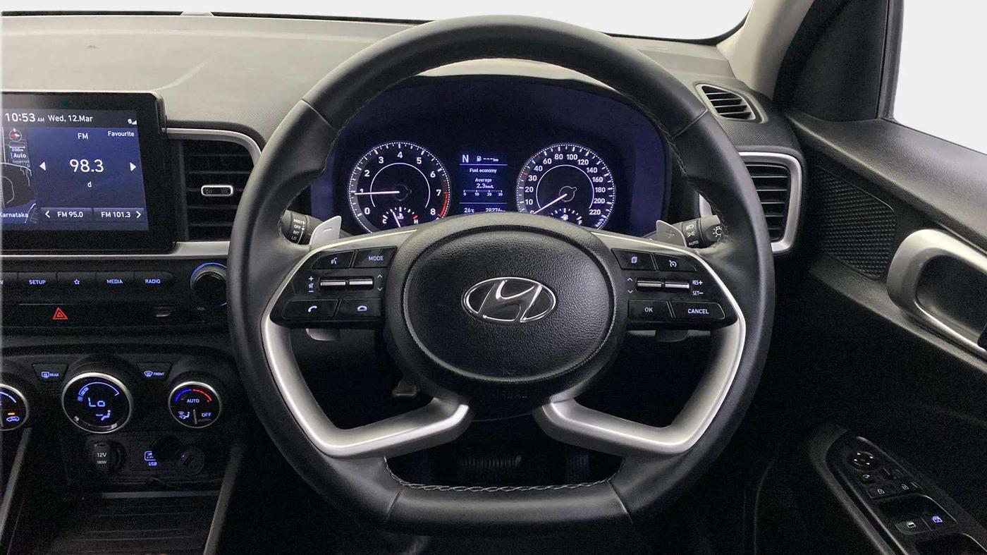 2021 Hyundai VENUE SX PLUS 1.0 TURBO DCT, Petrol, Automatic, 28,660 km, Steering Wheel Close Up