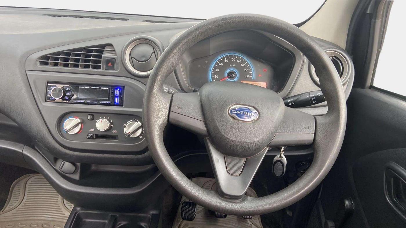 2018 Datsun Redi Go A, Petrol, Manual, 56,682 km, Steering Wheel Close Up