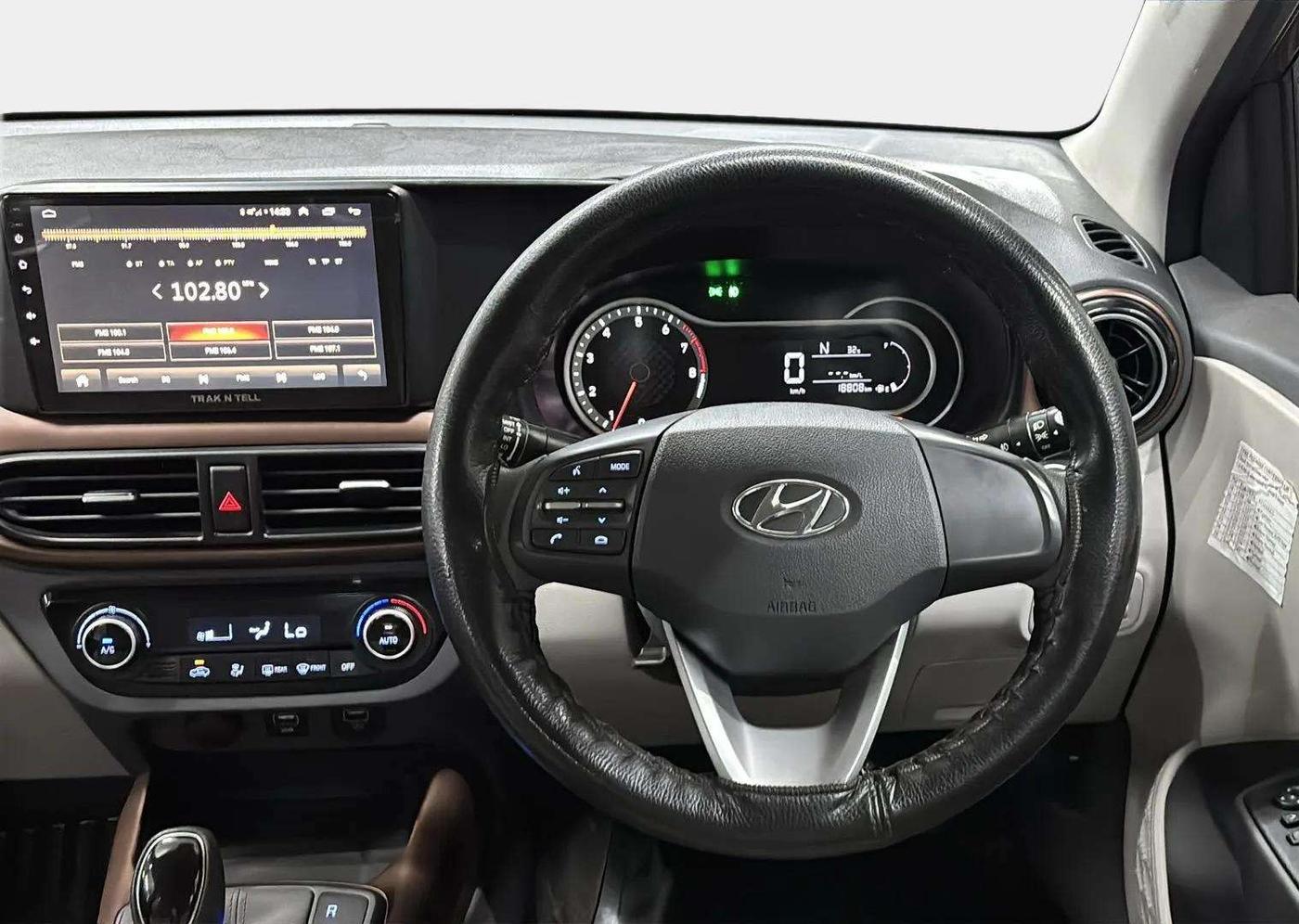 2020 Hyundai AURA SX PLUS 1.2 AMT, Petrol, Automatic, 18,808 km, Steering Wheel Close Up