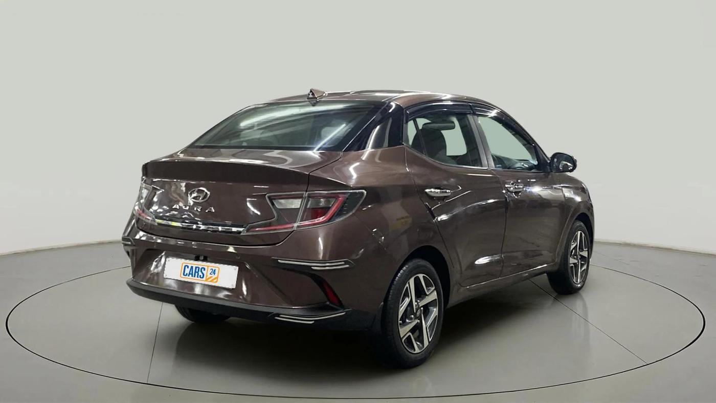 2020 Hyundai AURA SX PLUS 1.2 AMT, Petrol, Automatic, 18,808 km, Right Back Diagonal