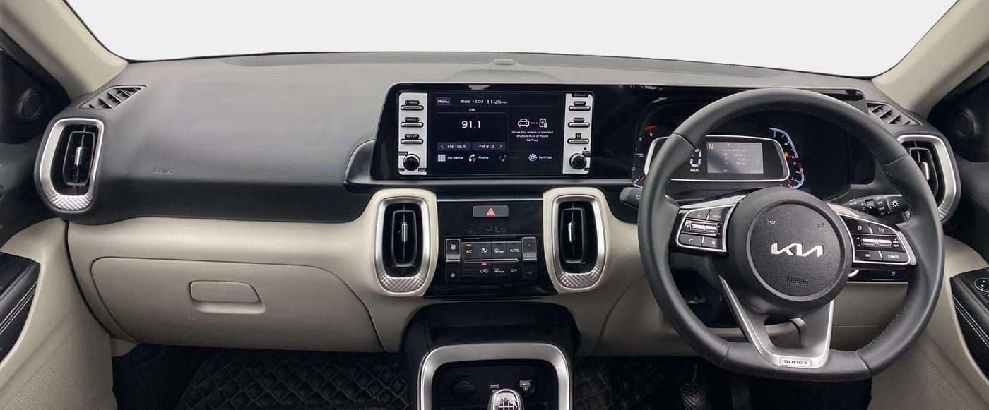 2023 KIA SONET HTX 1.5 DIESEL IMT, Diesel, Manual, 14,110 km, Dashboard
