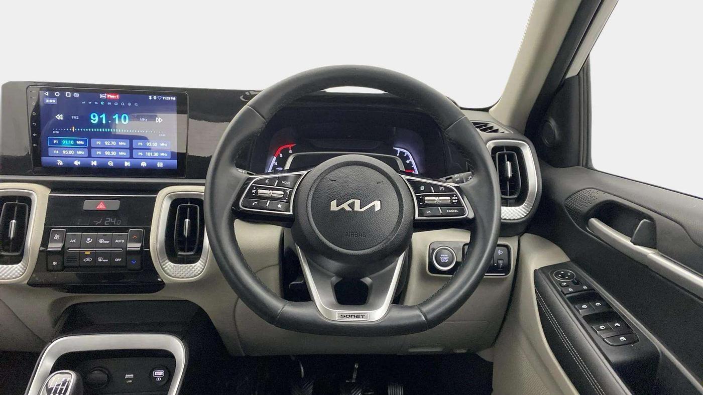 2022 KIA SONET HTX 1.5, Diesel, Manual, 33,530 km, Steering Wheel Close Up