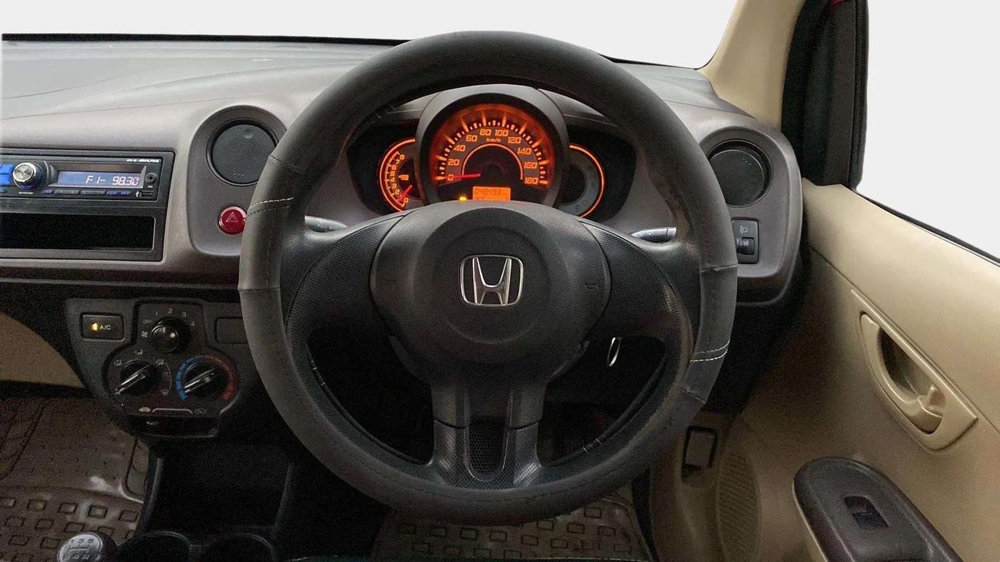 2014 Honda Brio EX MT, Petrol, Manual, 48,494 km, Steering Wheel Close Up