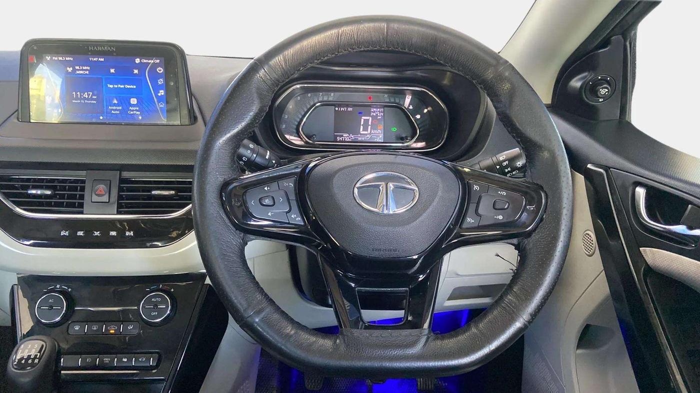 2021 Tata NEXON XZ PLUS (O) DIESEL, Diesel, Manual, 54,780 km, Steering Wheel Close Up