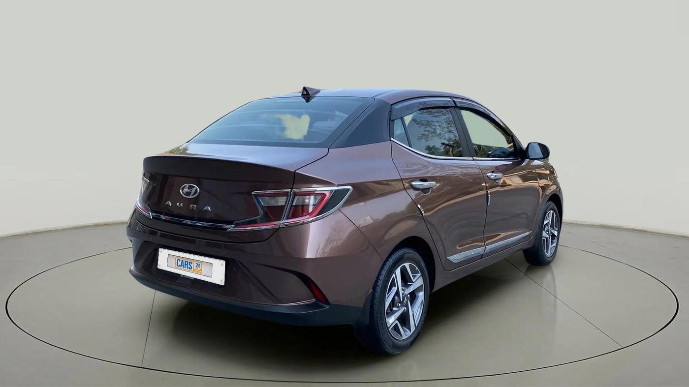 2022 Hyundai AURA SX 1.2, Petrol, Manual, 34,010 km, Right Back Diagonal