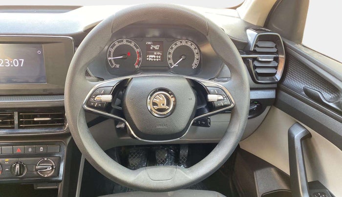 2022 Skoda KUSHAQ ACTIVE 1.0L TSI MT, Petrol, Manual, 30,078 km, Steering Wheel Close Up