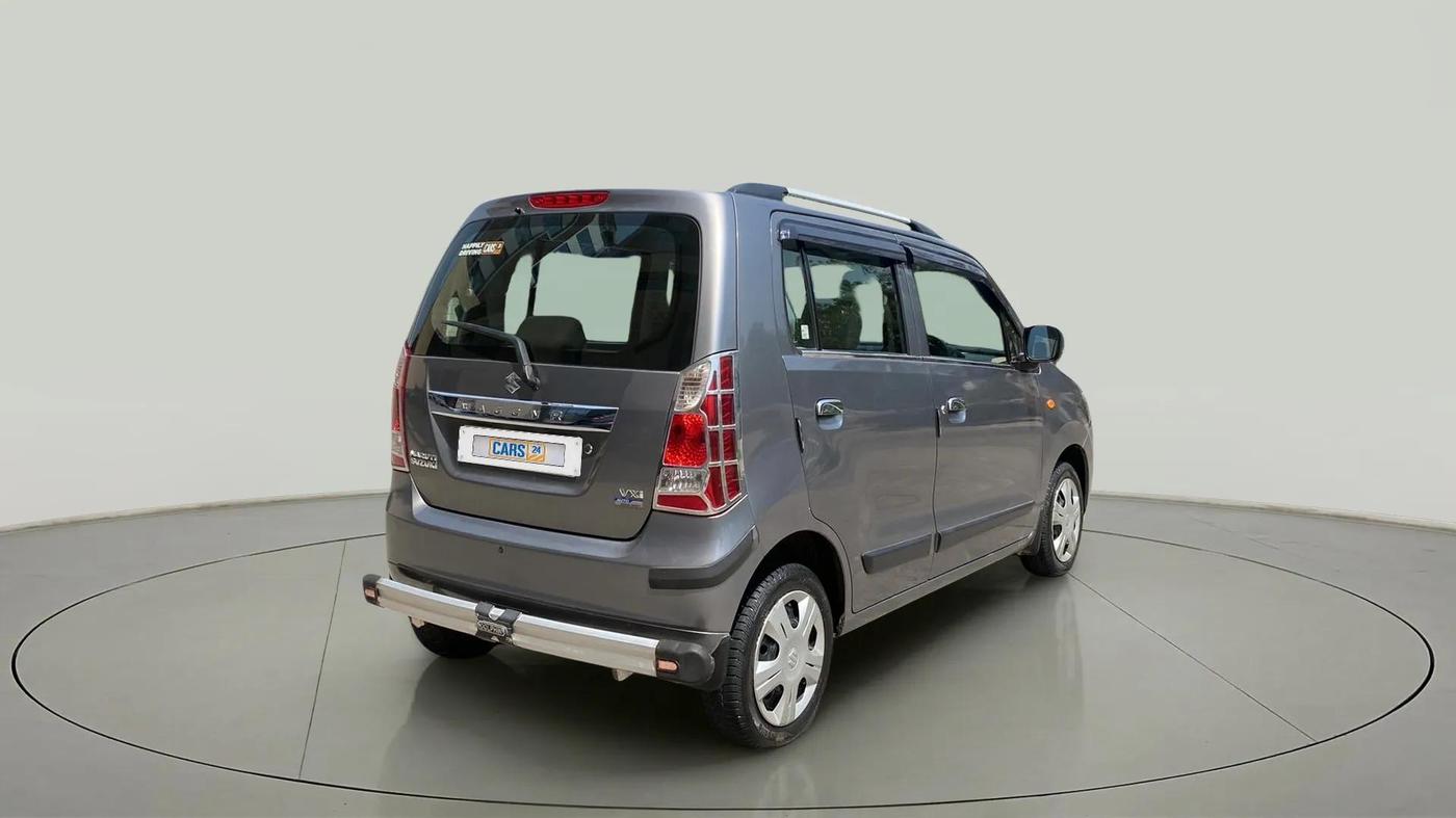 2018 Maruti Wagon R 1.0 VXI AMT, Petrol, Automatic, 8,182 km, Left Back Diagonal