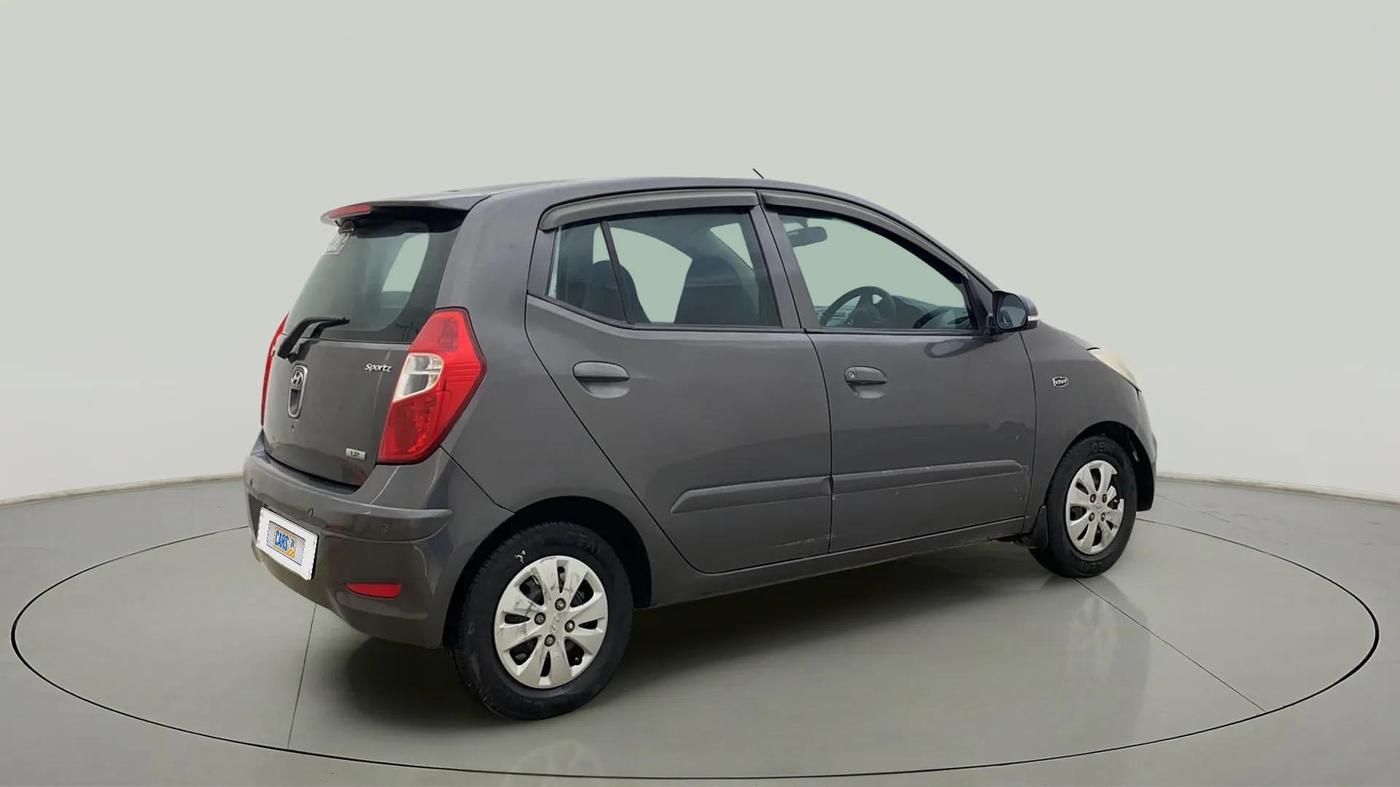 2013 Hyundai i10 SPORTZ 1.2, Petrol, Manual, 65,696 km, Right Back Diagonal