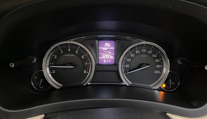 2016 Maruti Ciaz ZXI, Petrol, Manual, 50,963 km, Odometer Image