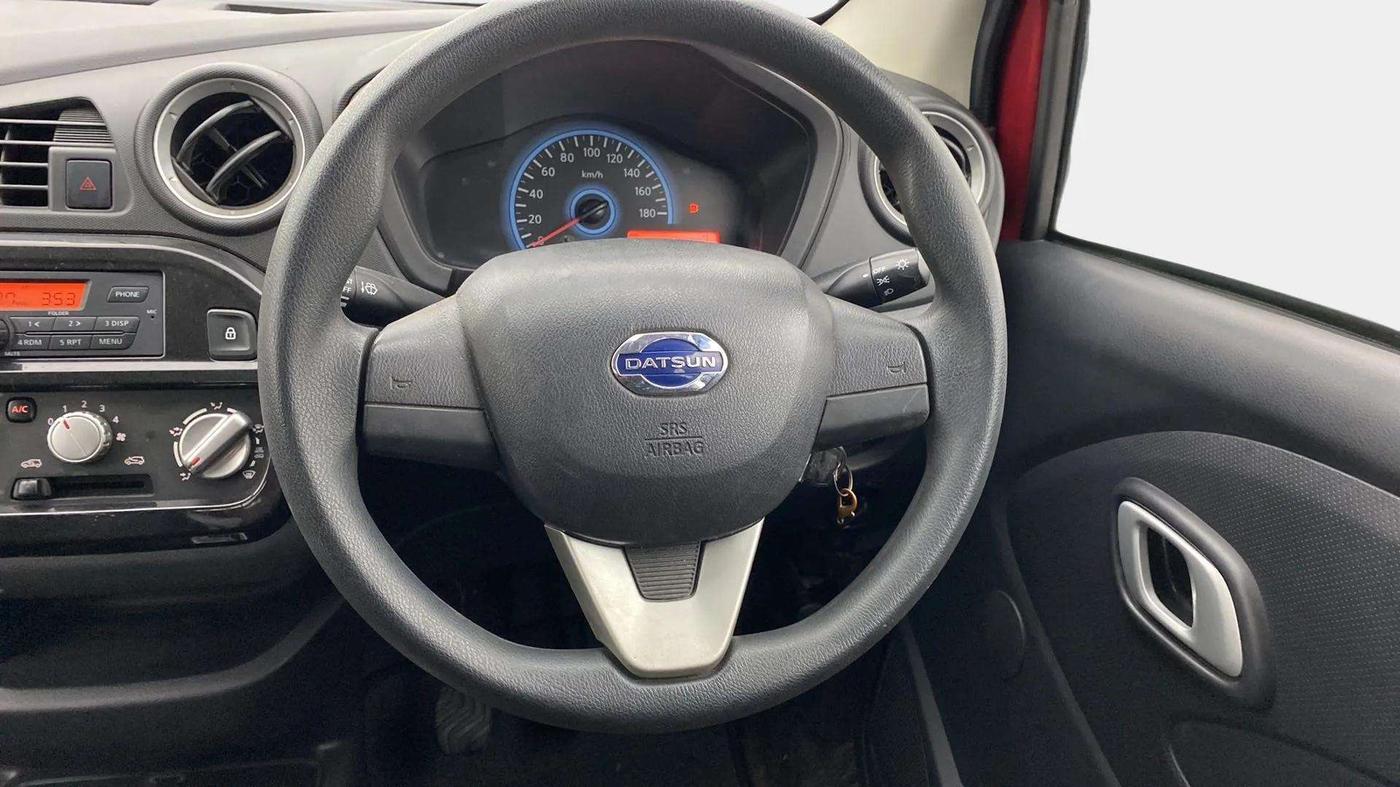 2018 Datsun Redi Go S 1.0, Petrol, Manual, 35,917 km, Steering Wheel Close Up