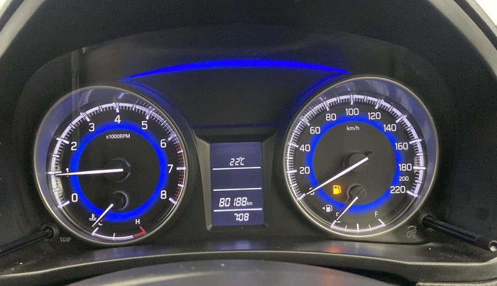 2017 Maruti Baleno DELTA PETROL 1.2, Petrol, Manual, 80,197 km, Odometer Image