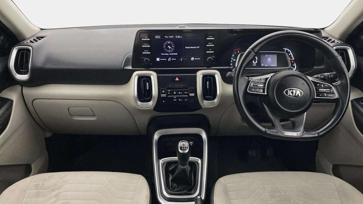 2020 KIA SONET HTX 1.0 IMT, Petrol, Manual, 88,669 km, Dashboard