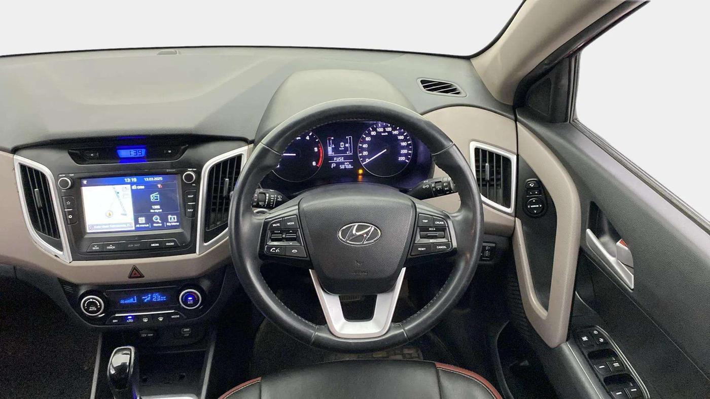2019 Hyundai Creta SX AT 1.6 DIESEL, Diesel, Automatic, 58,921 km, Steering Wheel Close Up