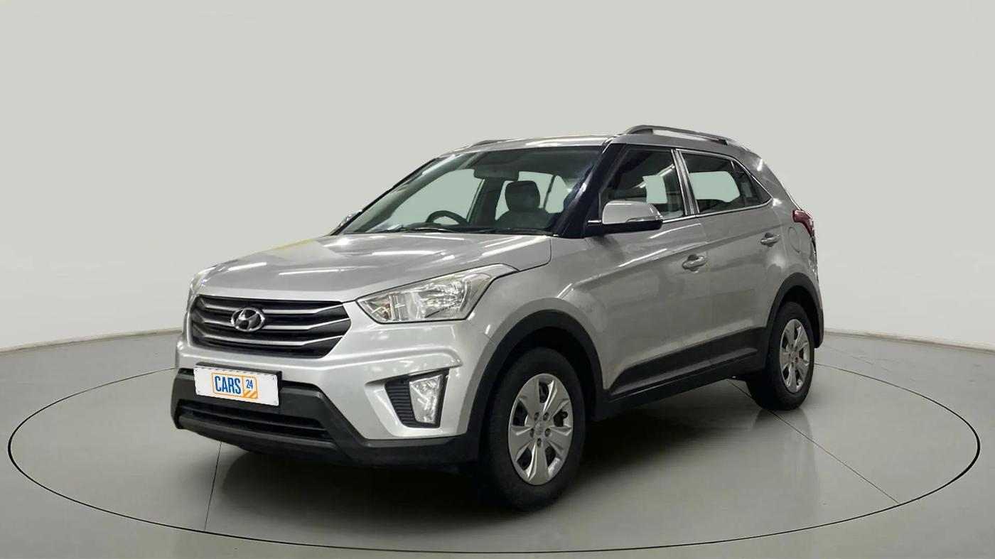2018 Hyundai Creta E PLUS 1.6 PETROL, Petrol, Manual, 74,350 km, Left Front Diagonal