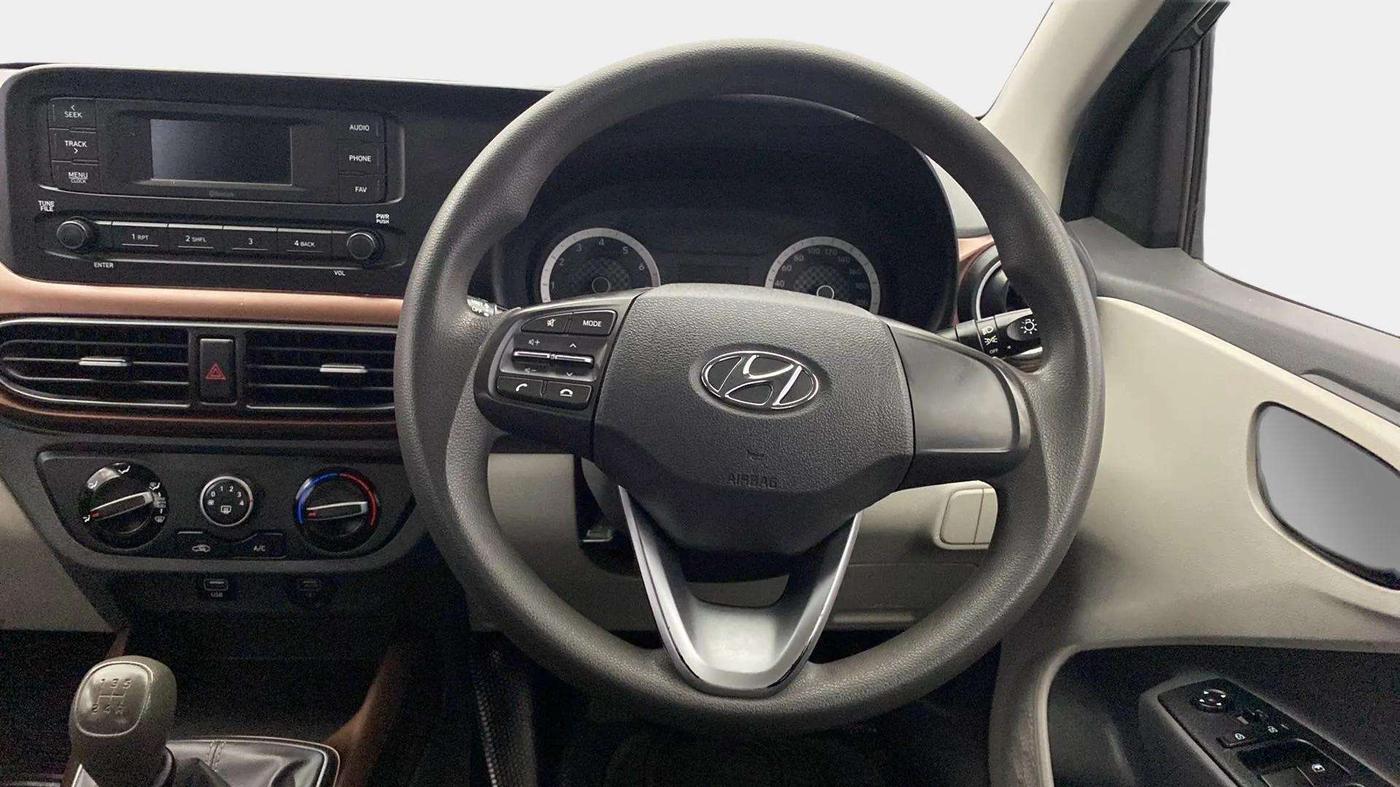 2021 Hyundai AURA S 1.2, Petrol, Manual, 61,892 km, Steering Wheel Close Up