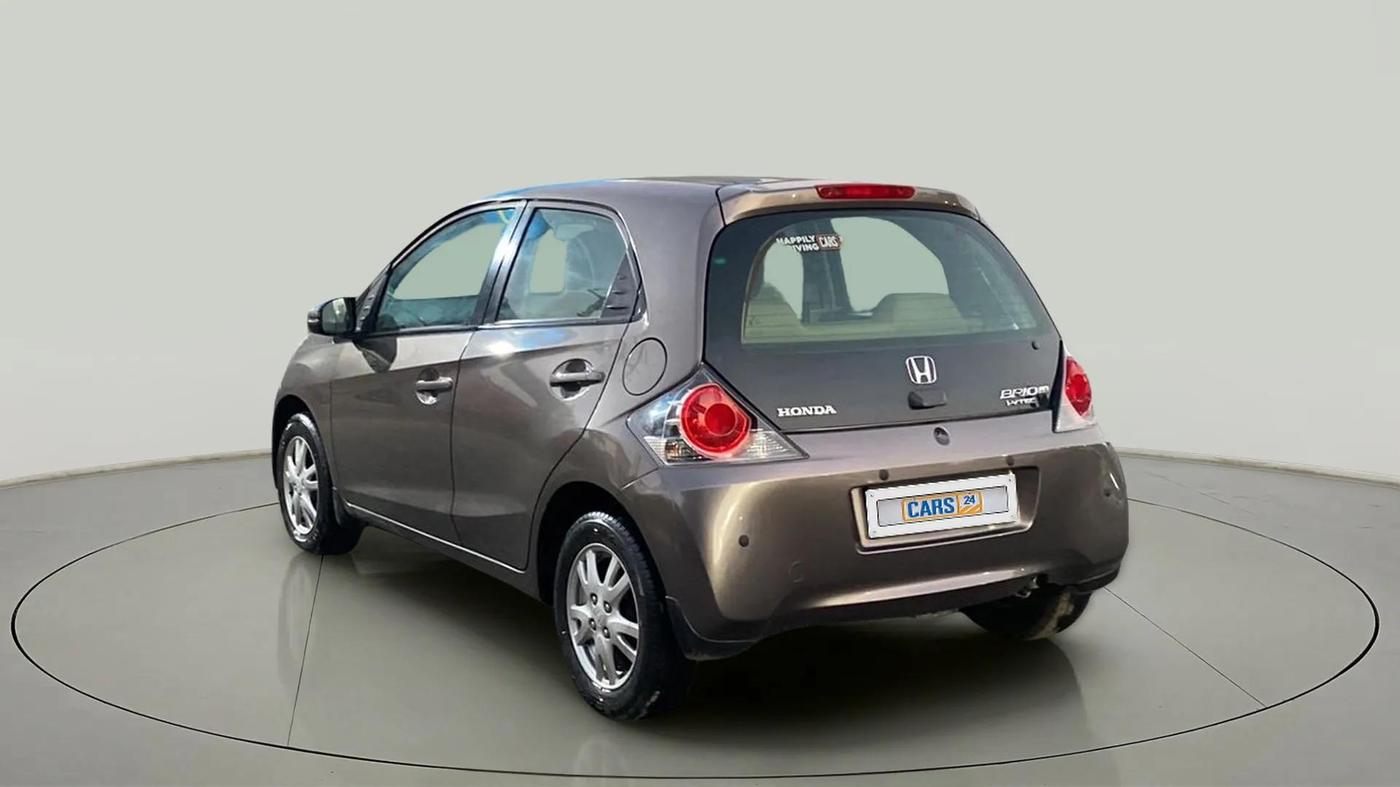 2015 Honda Brio VX AT, Petrol, Automatic, 51,467 km, Left Back Diagonal
