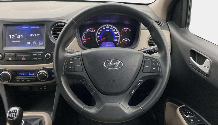 2017 Hyundai Grand i10 ASTA 1.2 KAPPA VTVT, Petrol, Manual, 42,990 km, Steering Wheel Close Up
