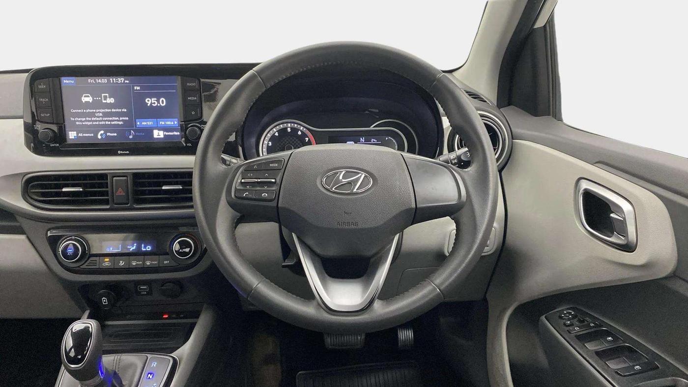 2021 Hyundai GRAND I10 NIOS ASTA AMT 1.2 KAPPA VTVT, Petrol, Automatic, 55,902 km, Steering Wheel Close Up