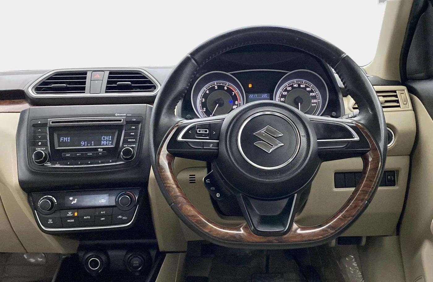 2018 Maruti Dzire ZXI AMT, Petrol, Automatic, 80,064 km, Steering Wheel Close Up