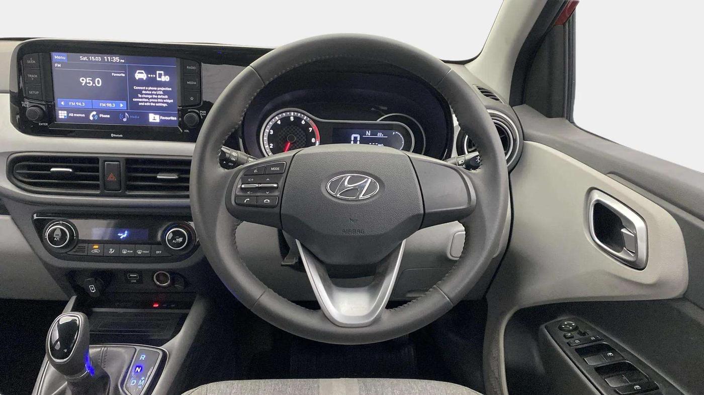 2022 Hyundai GRAND I10 NIOS ASTA AMT 1.2 KAPPA VTVT, Petrol, Automatic, 15,526 km, Steering Wheel Close Up
