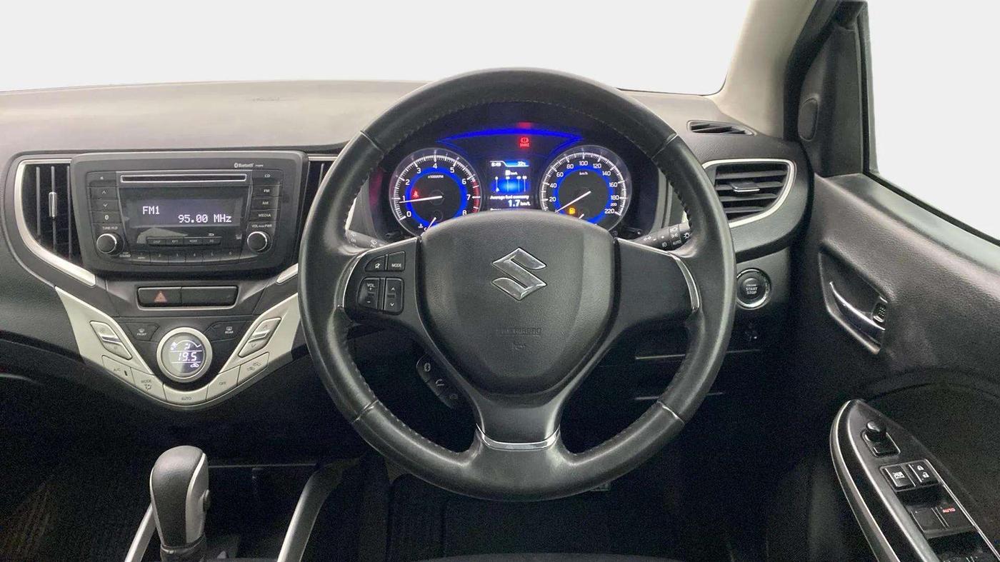 2016 Maruti Baleno ZETA CVT PETROL 1.2, Petrol, Automatic, 31,820 km, Steering Wheel Close Up