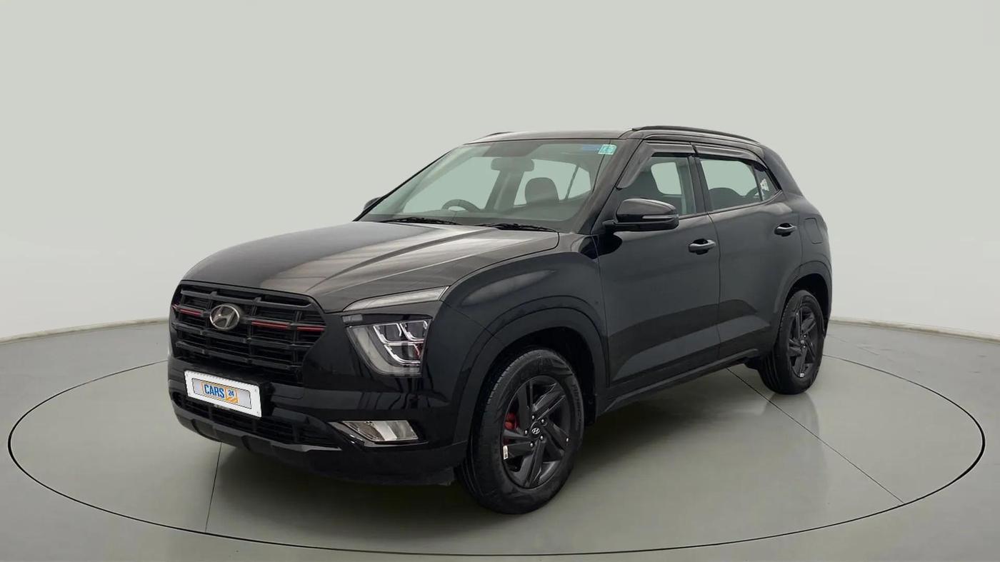2023 Hyundai Creta S PLUS KNIGHT 1.5 PETROL, Petrol, Manual, 20,399 km, Left Front Diagonal