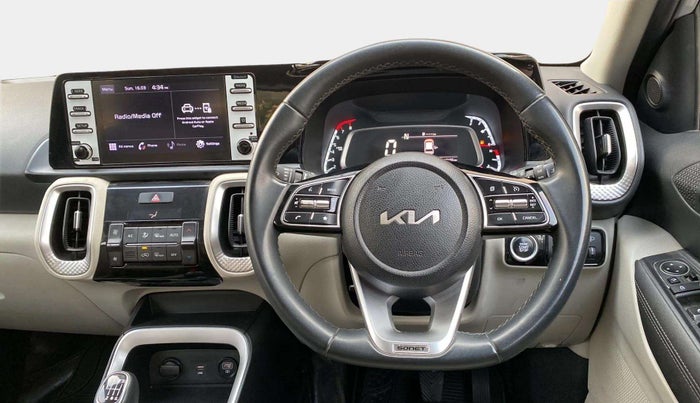 2022 KIA SONET HTX 1.0 IMT, Petrol, Manual, 19,134 km, Steering Wheel Close Up