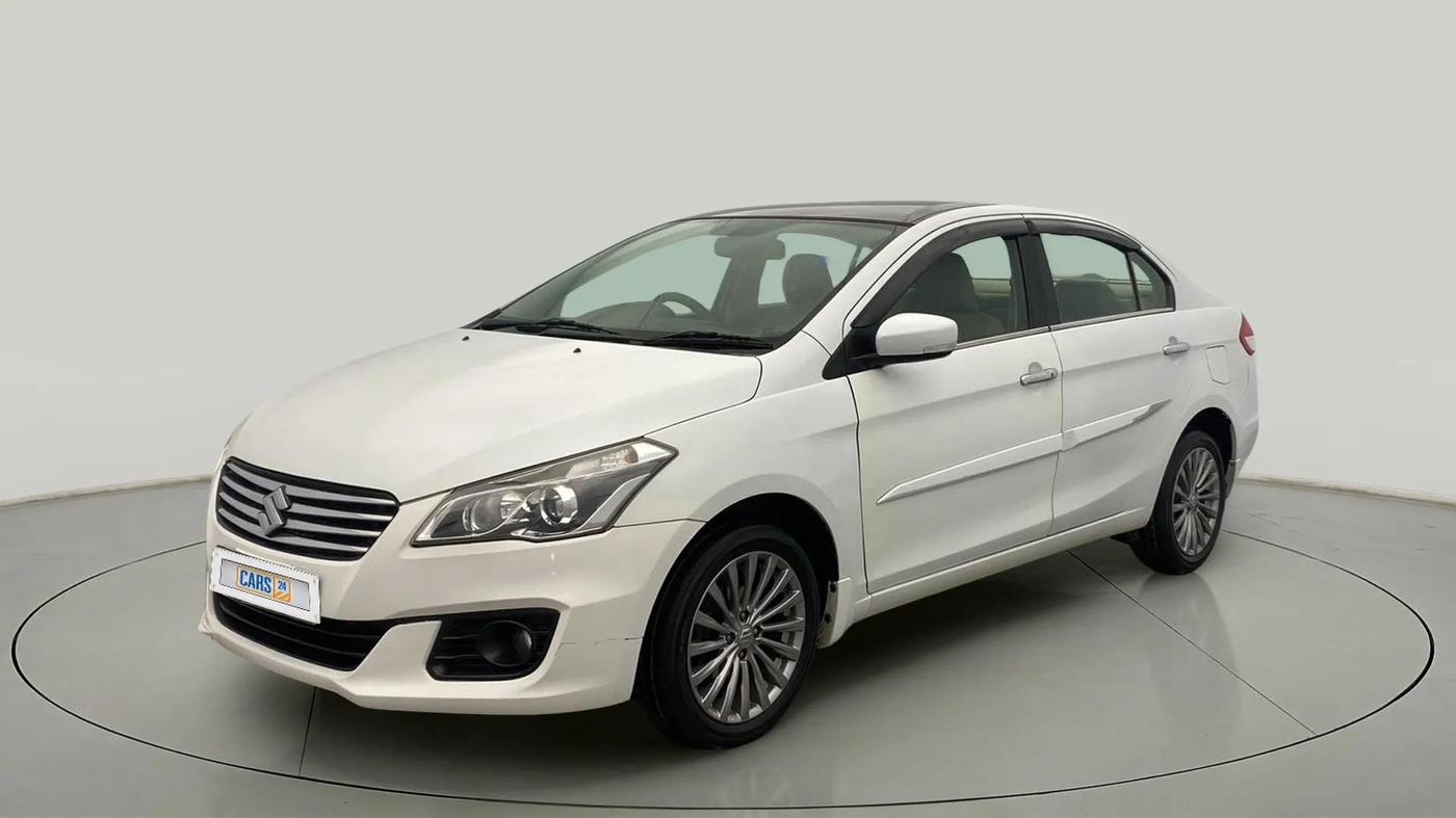 2017 Maruti Ciaz ALPHA 1.4 PETROL, Petrol, Manual, 89,408 km, Left Front Diagonal