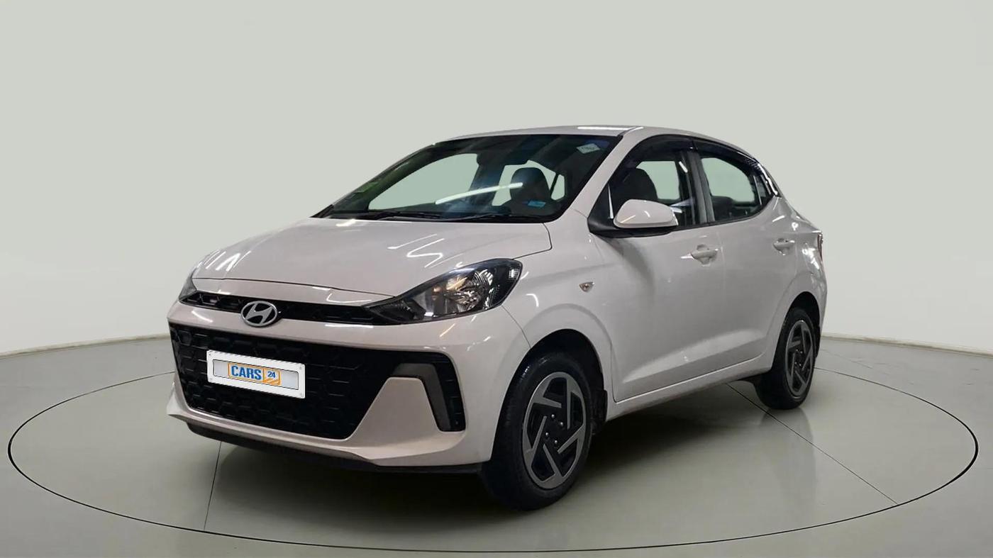 2024 Hyundai AURA S 1.2 CNG, CNG, Manual, 4,130 km, Left Front Diagonal