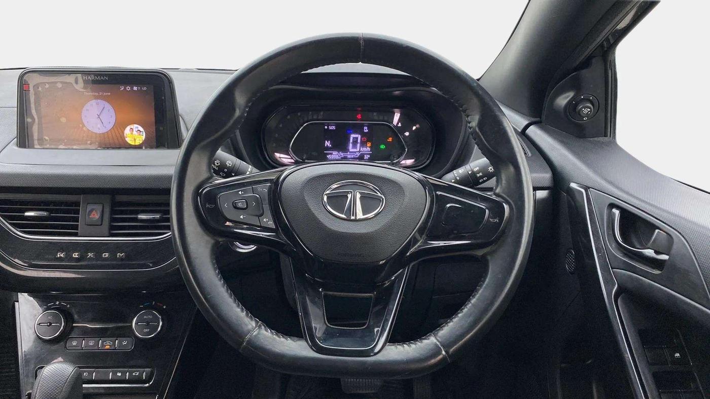 2021 Tata NEXON XZA PLUS PETROL, CNG, Automatic, 45,974 km, Steering Wheel Close Up