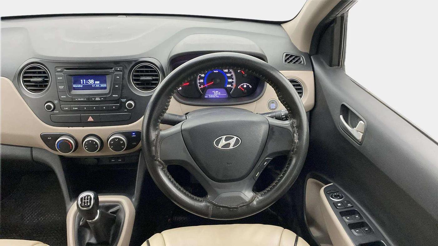 2014 Hyundai Grand i10 SPORTZ 1.2 KAPPA VTVT, Petrol, Manual, 59,003 km, Steering Wheel Close Up