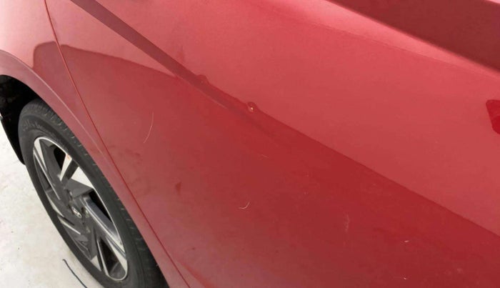 2021 Hyundai NEW I20 ASTA 1.2 MT, Petrol, Manual, 24,200 km, Right rear door - Slightly dented