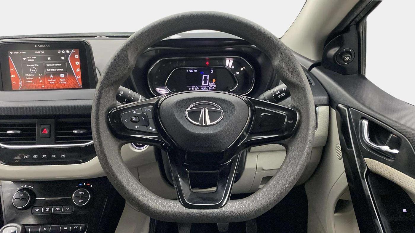 2022 Tata NEXON XZ PLUS PETROL, Petrol, Manual, 17,378 km, Steering Wheel Close Up