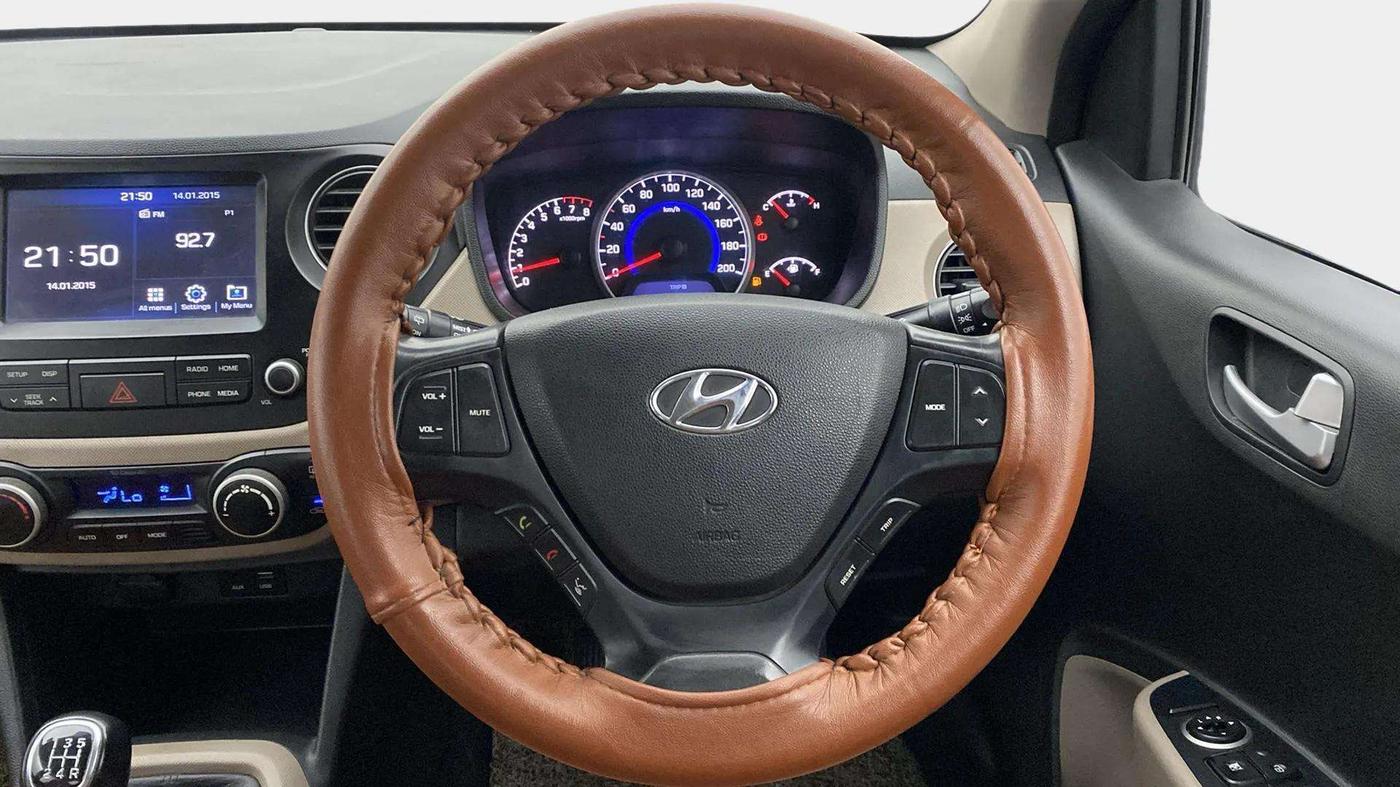2018 Hyundai Grand i10 ASTA 1.2 KAPPA VTVT, Petrol, Manual, 66,902 km, Steering Wheel Close Up