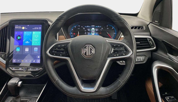 2021 MG HECTOR PLUS SHARP 1.5 PETROL TURBO CVT 6-STR, Petrol, Automatic, 40,854 km, Steering Wheel Close Up
