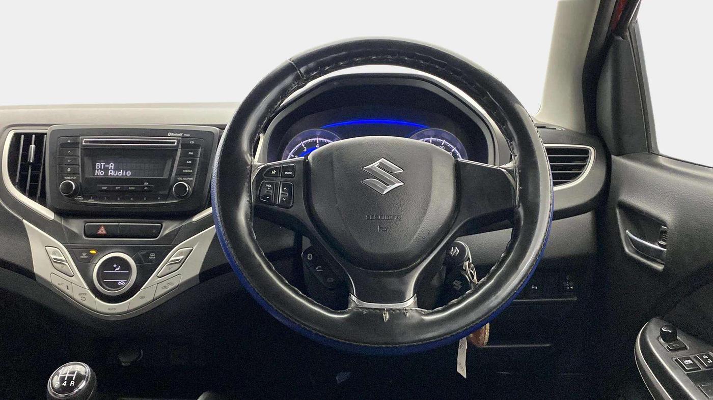 2017 Maruti Baleno DELTA PETROL 1.2, Petrol, Manual, 18,280 km, Steering Wheel Close Up