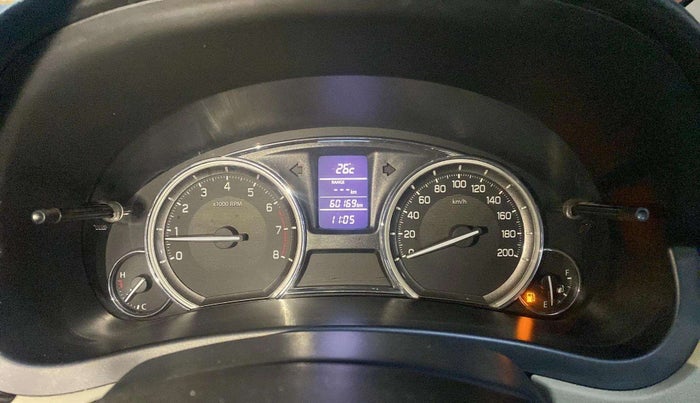 2017 Maruti Ciaz VXI+, Petrol, Manual, 60,145 km, Odometer Image