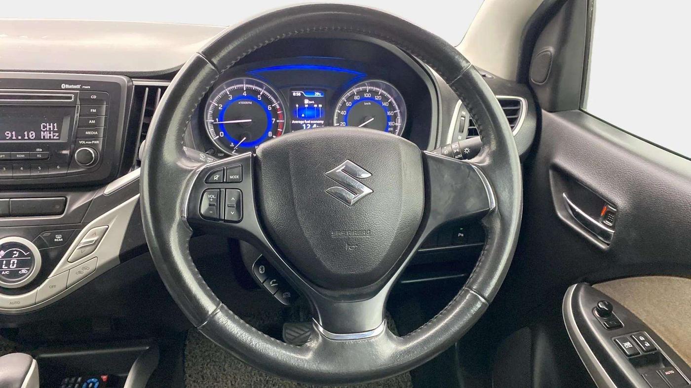2016 Maruti Baleno ZETA CVT PETROL 1.2, Petrol, Automatic, 72,033 km, Steering Wheel Close Up
