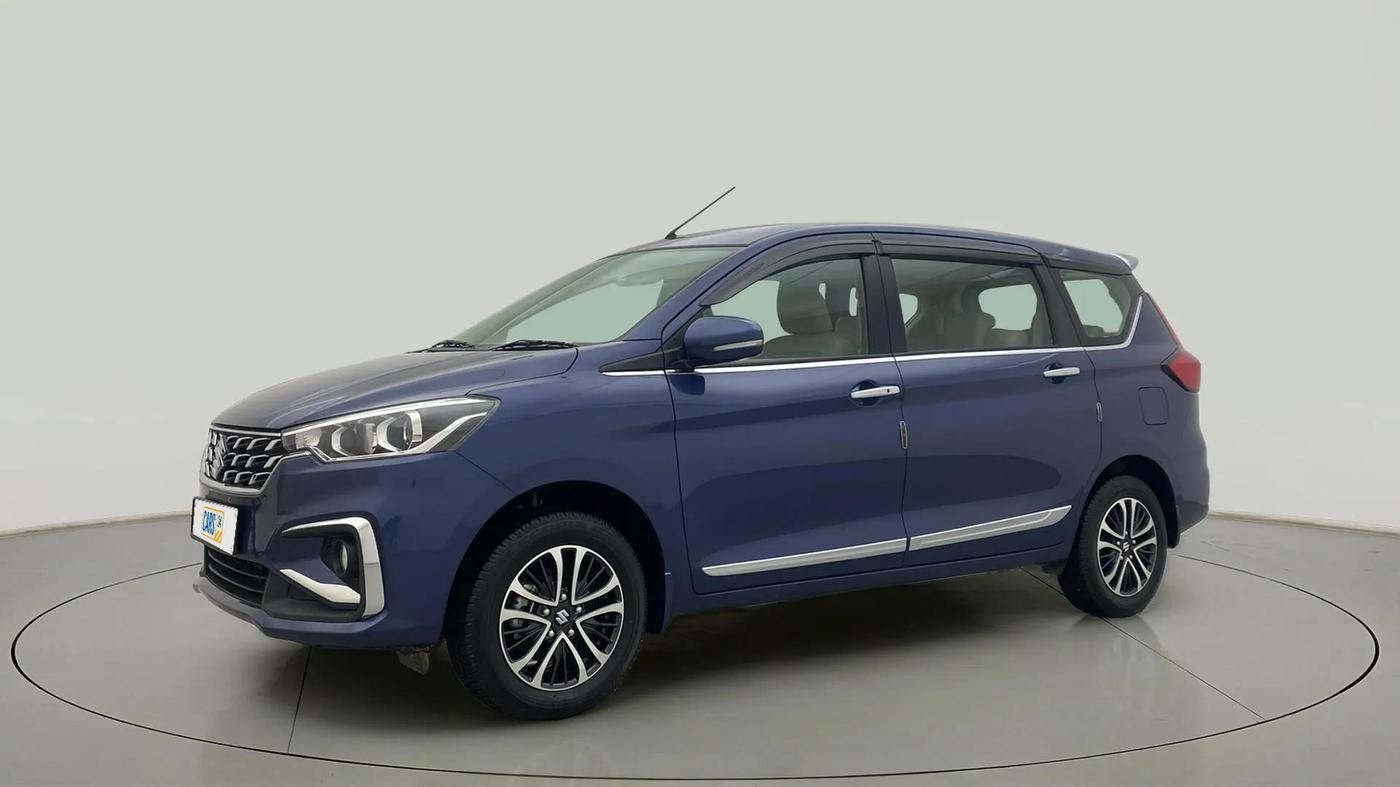 2023 Maruti Ertiga ZXI+ SHVS, Petrol, Manual, 14,717 km, Left Front Diagonal