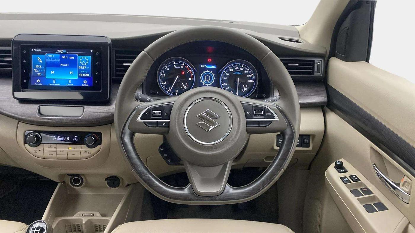 2023 Maruti Ertiga ZXI+ SHVS, Petrol, Manual, 14,717 km, Steering Wheel Close Up